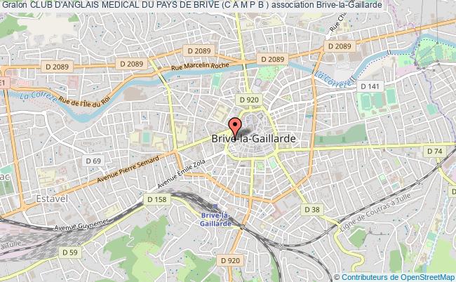 plan association Club D'anglais Medical Du Pays De Brive (c A M P B ) Brive-la-Gaillarde