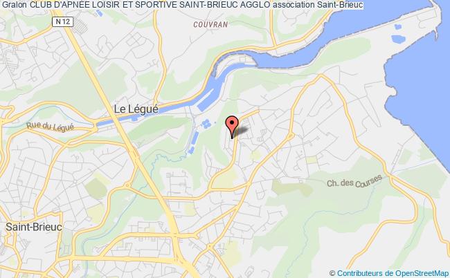 plan association Club D'apnÉe Loisir Et Sportive Saint-brieuc Agglo Saint-Brieuc