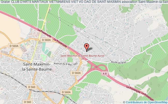 plan association Club D'arts Martiaux Vietnamiens Viet Vo Dao De Saint-maximin Saint-Maximin-la-Sainte-Baume