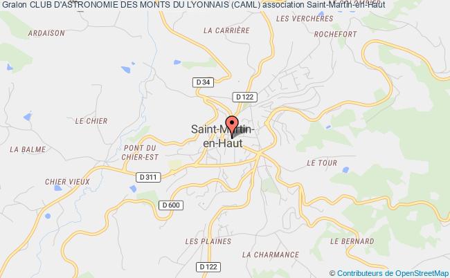 plan association Club D'astronomie Des Monts Du Lyonnais (caml) Saint-Martin-en-Haut