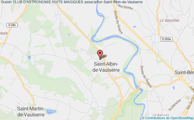 plan association Club D'astronomie Nuits Magiques Saint-Albin-de-Vaulserre