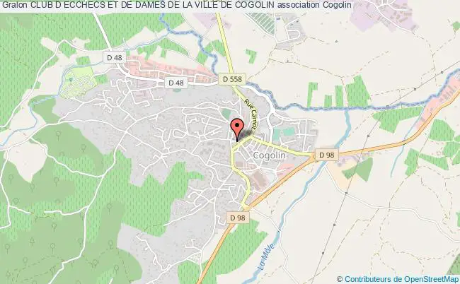 plan association Club D Ecchecs Et De Dames De La Ville De Cogolin Cogolin