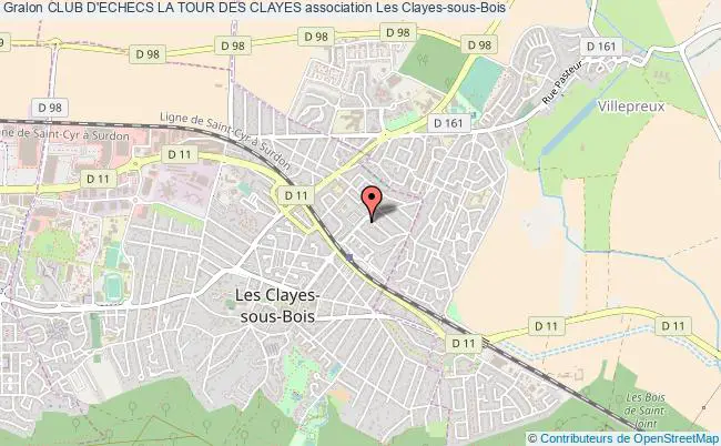 plan association Club D'echecs La Tour Des Clayes Clayes-sous-Bois