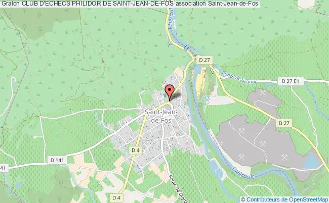 plan association Club D'echecs Philidor De Saint-jean-de-fos Saint-Jean-de-Fos