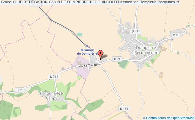 plan association Club D'education Canin De Dompierre Becquincourt Dompierre-Becquincourt