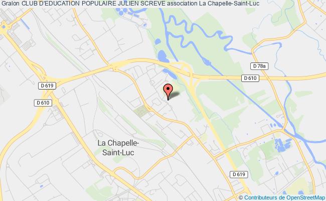 plan association Club D'education Populaire Julien Screve La    Chapelle-Saint-Luc