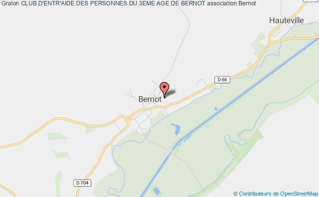 plan association Club D'entr'aide Des Personnes Du 3eme Age De Bernot Bernot