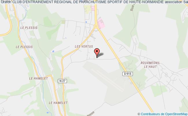 plan association Club D'entrainement Regional De Parachutisme Sportif De Haute-normandie Saint-Aubin-sur-Scie