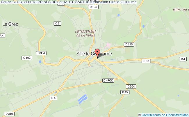 plan association Club D'entreprises De La Haute Sarthe Sillé-le-Guillaume