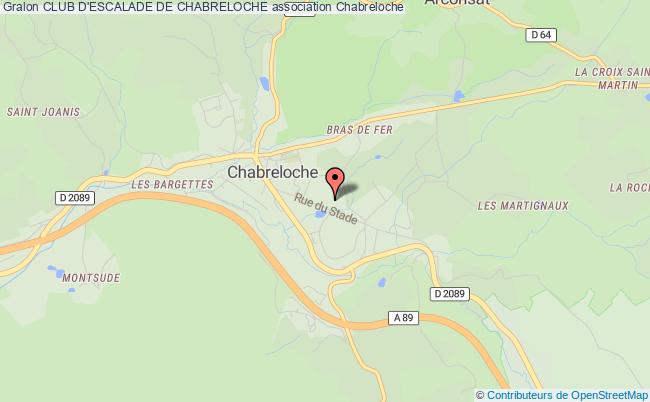 plan association Club D'escalade De Chabreloche Chabreloche