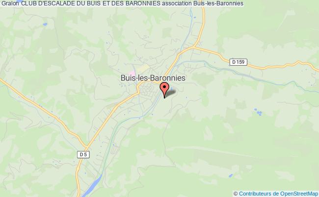 plan association Club D'escalade Du Buis Et Des Baronnies Buis-les-Baronnies
