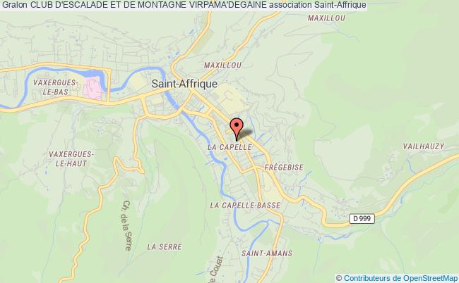 plan association Club D'escalade Et De Montagne Virpama'degaine Saint-Affrique