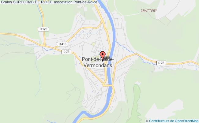 plan association Club D'escalade Rudipontain Pont-de-Roide