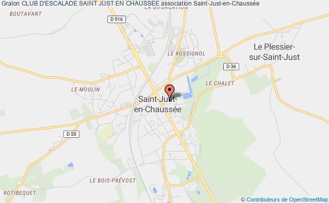 plan association Club D'escalade Saint Just En ChaussÉe Saint-Just-en-Chaussée