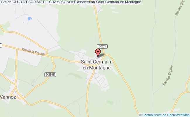 plan association Club D'escrime De Champagnole Saint-Germain-en-Montagne