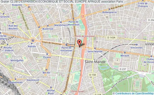 plan association Club D'expansion Economique Et Social Europe Afrique Paris