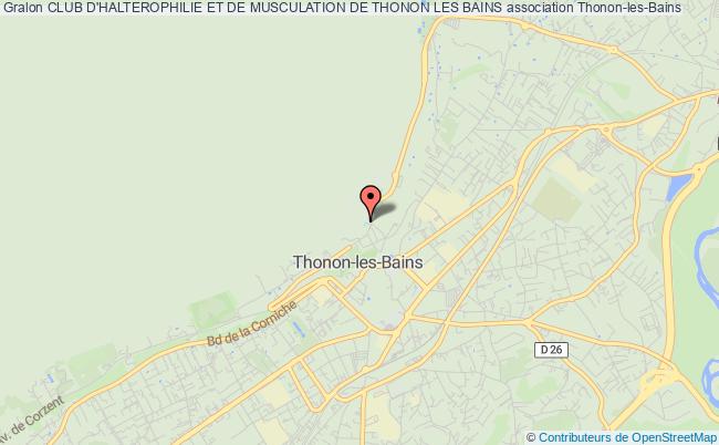 plan association Club D'halterophilie Et De Musculation De Thonon Les Bains Thonon-les-Bains