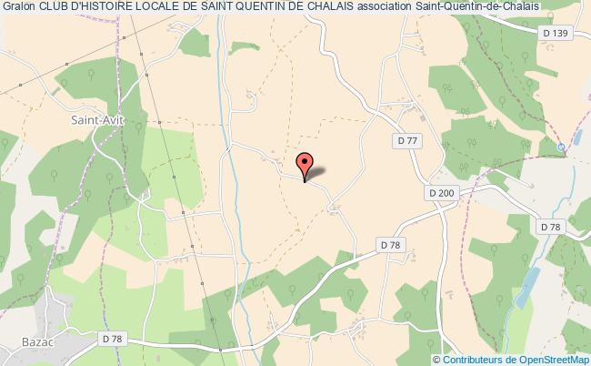 plan association Club D'histoire Locale De Saint Quentin De Chalais Saint-Quentin-de-Chalais