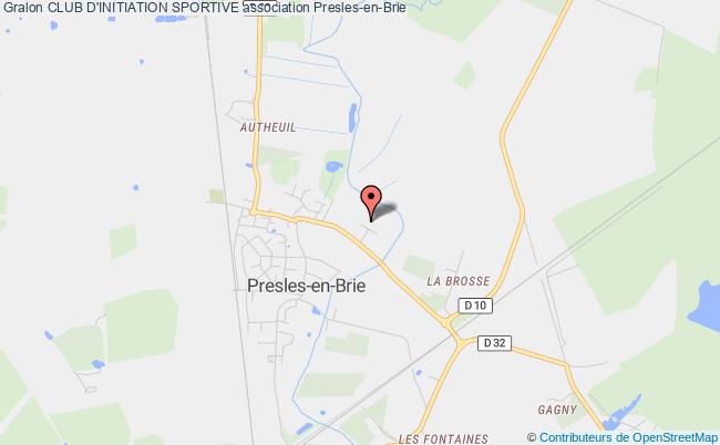 plan association Club D'initiation Sportive Presles-en-Brie