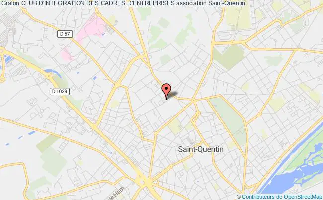 plan association Club D'integration Des Cadres D'entreprises Saint-Quentin