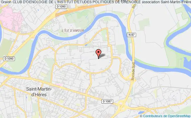 plan association Club D'oenologie De L'institut D'etudes Politiques De Grenoble Saint-Martin-d'Hères