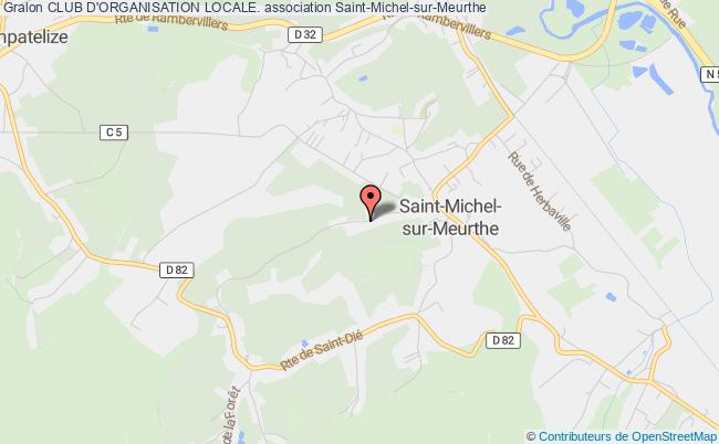 plan association Club D'organisation Locale. Saint-Michel-sur-Meurthe