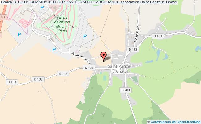 plan association Club D'organisation Sur Bande Radio D'assistance Saint-Parize-le-Châtel