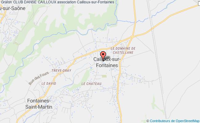 plan association Club Danse Cailloux Cailloux-sur-Fontaines