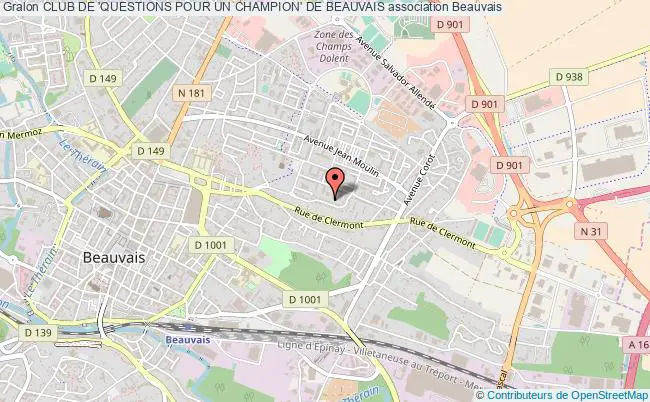plan association Club De 'questions Pour Un Champion' De Beauvais Beauvais