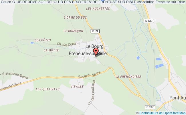plan association Club De 3eme Age Dit 'club Des Bruyeres' De Freneuse Sur Risle Freneuse-sur-Risle