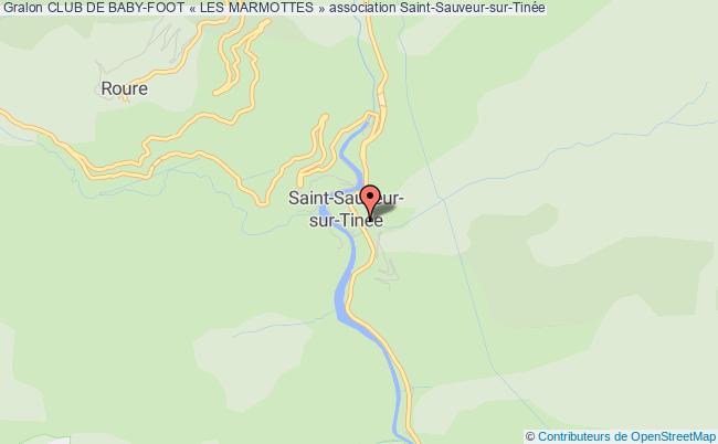 plan association Club De Baby-foot « Les Marmottes » Saint-Sauveur-sur-Tinée
