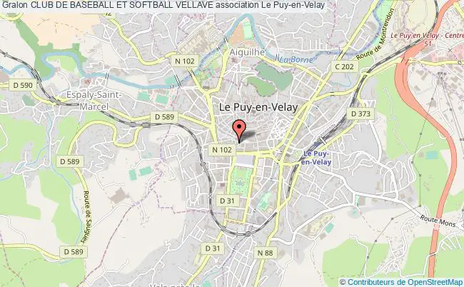 plan association Club De Baseball Et Softball Vellave Le Puy-en-Velay