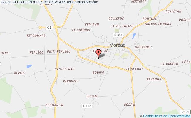 plan association Club De Boules Moreacois Moréac