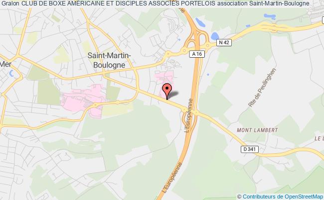 plan association Club De Boxe AmÉricaine Et Disciples AssociÉs Portelois Saint-Martin-Boulogne