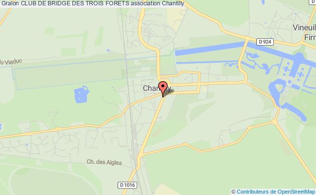 plan association Club De Bridge Des Trois Forets Chantilly