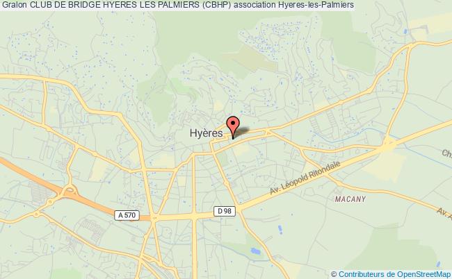plan association Club De Bridge Hyeres Les Palmiers (cbhp) Hyères