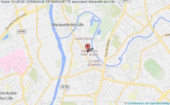 plan association Club De Ceramique De Marquette Marquette-lez-Lille