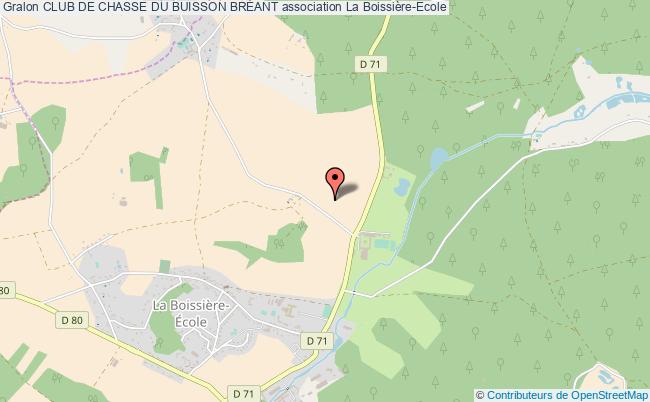 plan association Club De Chasse Du Buisson BrÉant La    Boissière-École