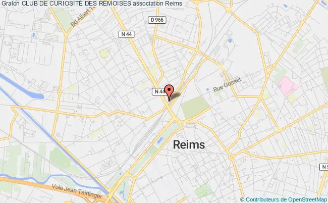 plan association Club De CuriositÉ Des RÉmoises Reims