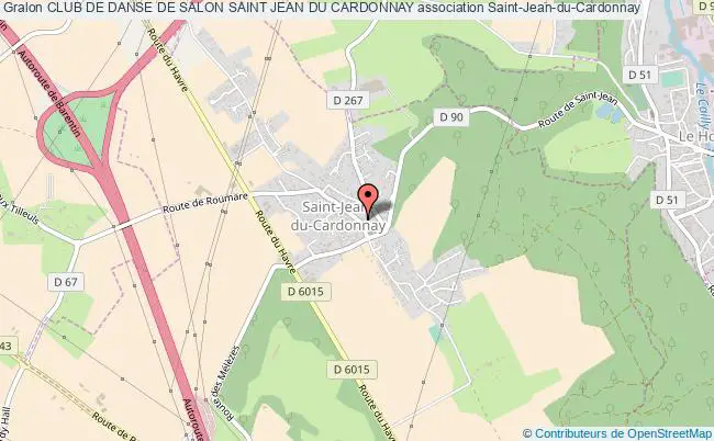 plan association Club De Danse De Salon Saint Jean Du Cardonnay Saint-Jean-du-Cardonnay
