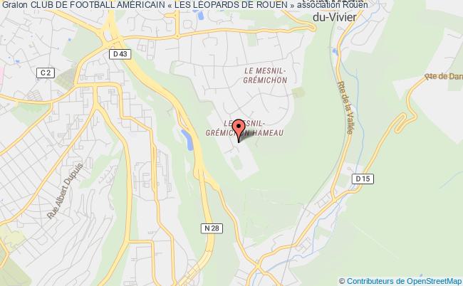 plan association Club De Football AmÉricain « Les LÉopards De Rouen » 