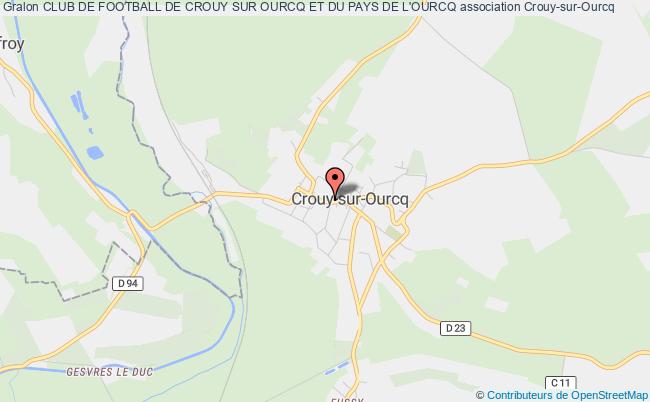 plan association Club De Football De Crouy Sur Ourcq Et Du Pays De L'ourcq Crouy-sur-Ourcq