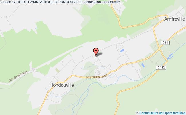 plan association Club De Gymnastique D'hondouville Hondouville
