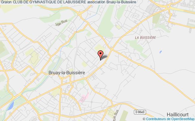 plan association Club De Gymnastique De Labussiere Bruay-la-Buissière