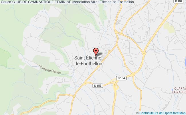 plan association Club De Gymnastique Feminine Saint-Étienne-de-Fontbellon