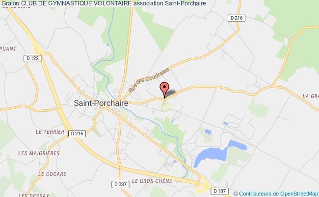 plan association Club De Gymnastique Volontaire Saint-Porchaire