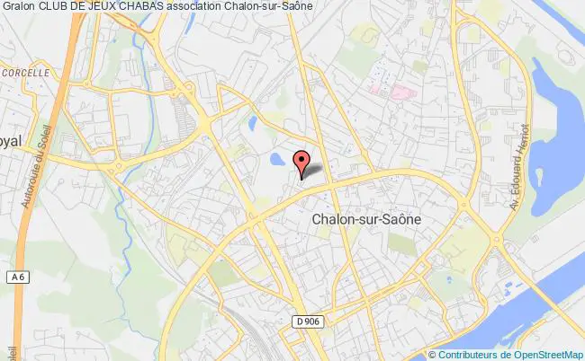 plan association Club De Jeux Chabas Chalon-sur-Saône