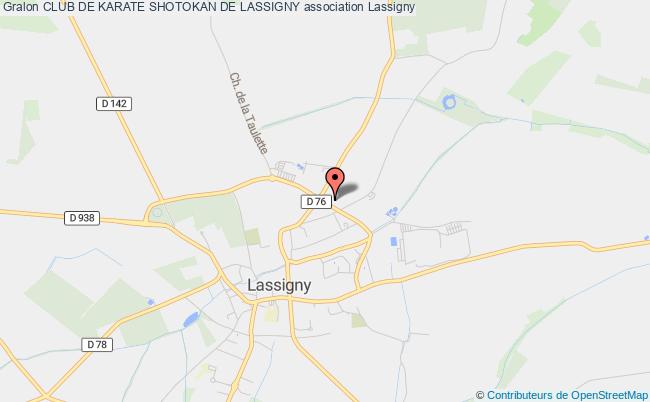 plan association Club De Karate Shotokan De Lassigny Lassigny