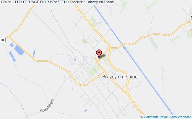 plan association Club De L'age D'or Brazeen Brazey-en-Plaine