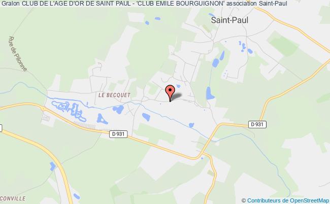 CLUB DE L'AGE D'OR DE SAINT PAUL - 'CLUB EMILE BOURGUIGNON'